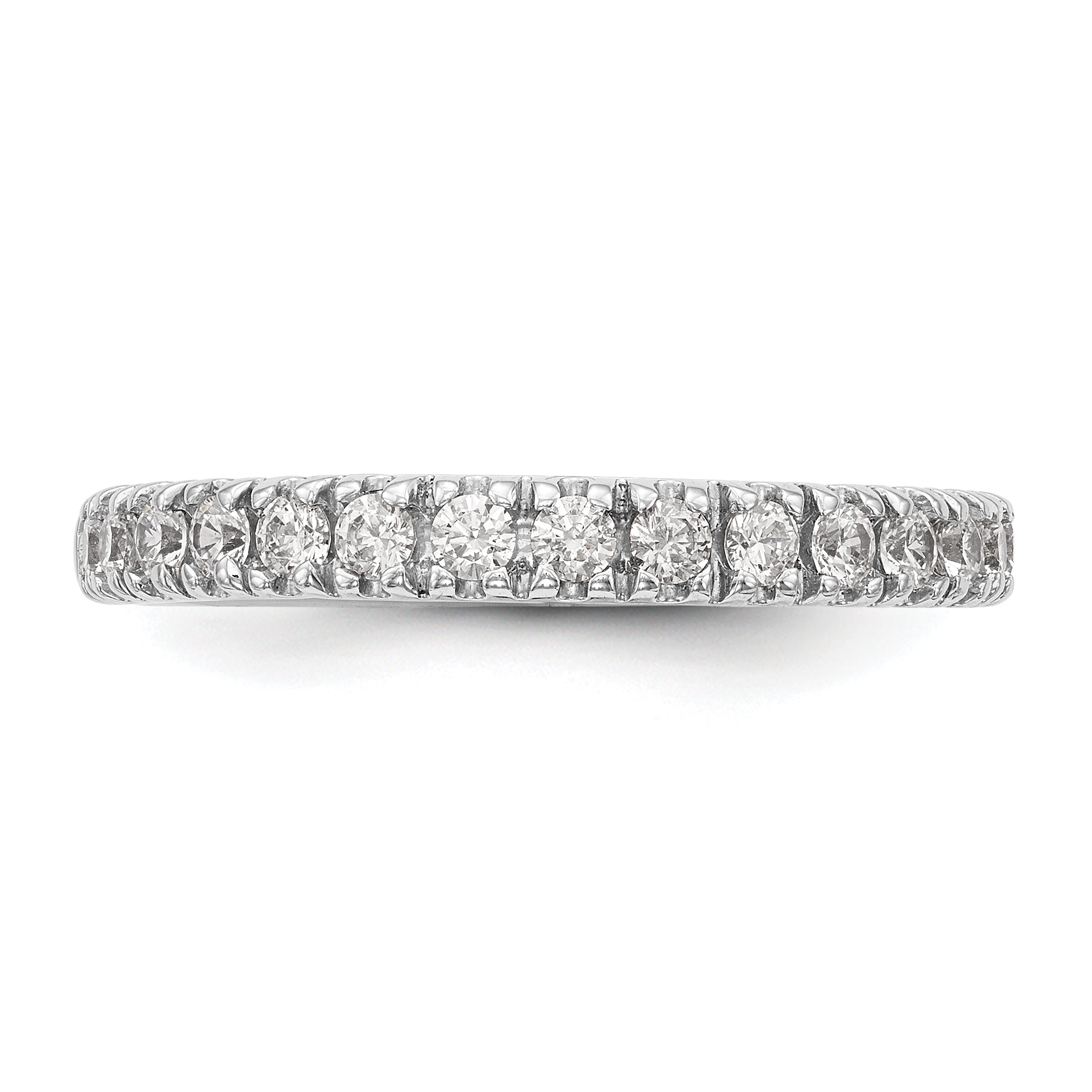 14k White Gold 1/2 carat Lab Grown Diamond VS/SI+ G+ Complete Band
