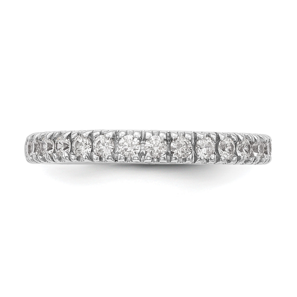 Lab-Grown Diamond Wedding Band in 14K White Gold, 2.8mm (1/2 ct. tw.), Size 7 - Sophia Jewelers