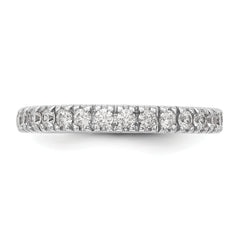 14k White Gold 1/2 carat Lab Grown Diamond VS/SI+ G+ Complete Band