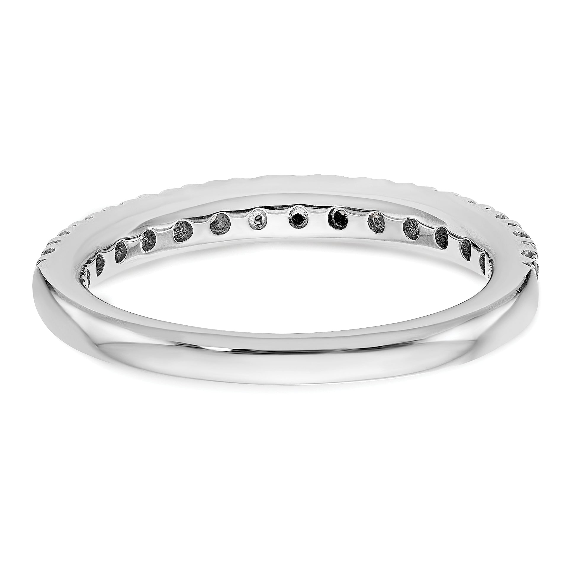 14k White Gold 1/2 carat Lab Grown Diamond VS/SI+ G+ Complete Band