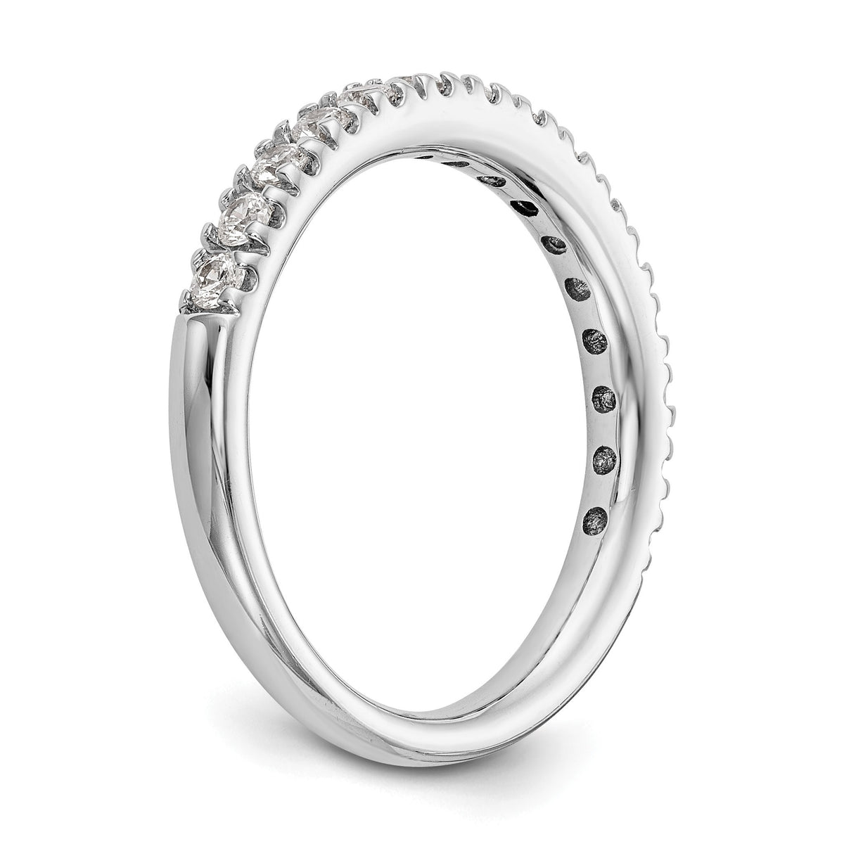 Lab-Grown Diamond Wedding Band in 14K White Gold, 2.8mm (1/2 ct. tw.), Size 7 - Sophia Jewelers