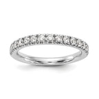 Lab-Grown Diamond Wedding Band in 14K White Gold, 2.8mm (1/2 ct. tw.), Size 7 - Sophia Jewelers