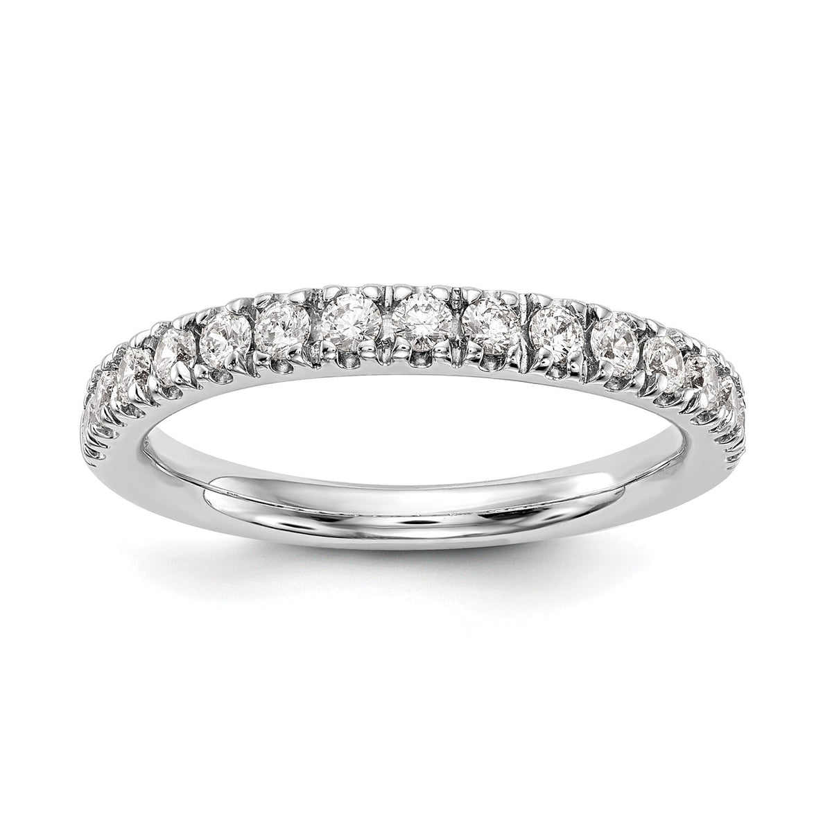 Lab-Grown Diamond Wedding Band in 14K White Gold, 2.8mm (1/2 ct. tw.), Size 7 - Sophia Jewelers