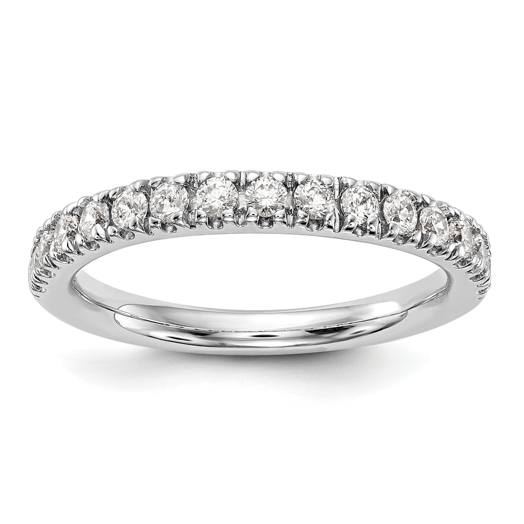 14k White Gold 1/2 carat Lab Grown Diamond VS/SI+ G+ Complete Band