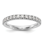 14k White Gold 1/2 carat Lab Grown Diamond VS/SI+ G+ Complete Band