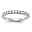 14k White Gold 1/2 carat Lab Grown Diamond VS/SI+ G+ Complete Band