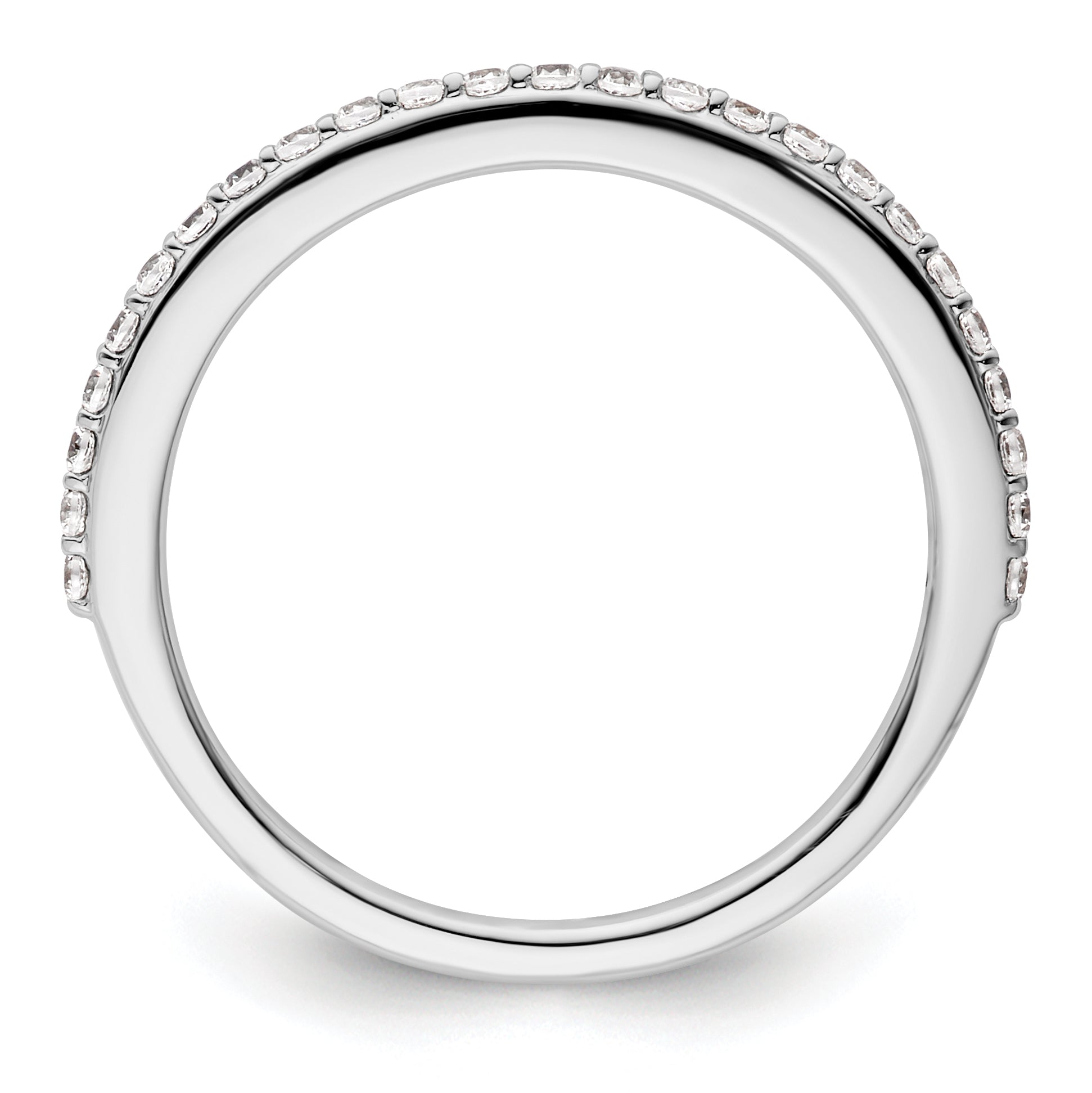 14K White Gold Lab Grown Diamond VS/SI+ G+ Band