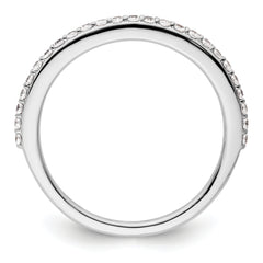 14K White Gold Lab Grown Diamond VS/SI+ G+ Band