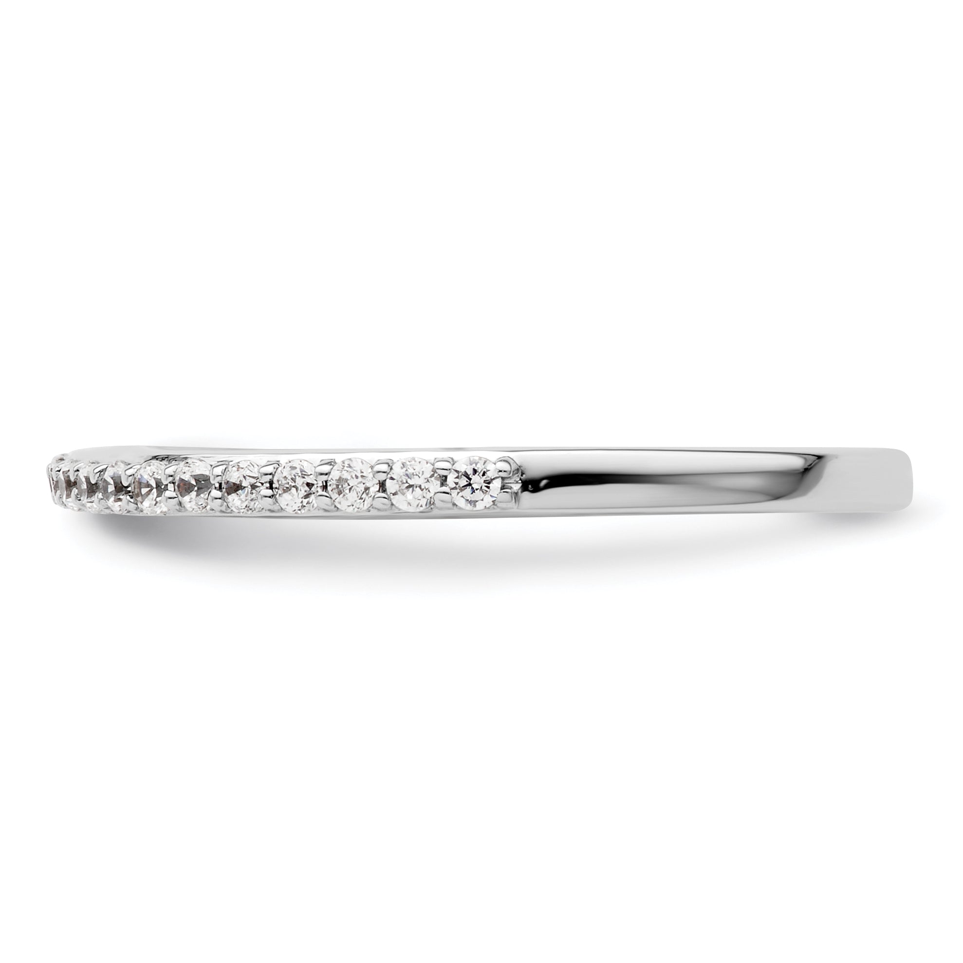 14K White Gold Lab Grown Diamond VS/SI+ G+ Band