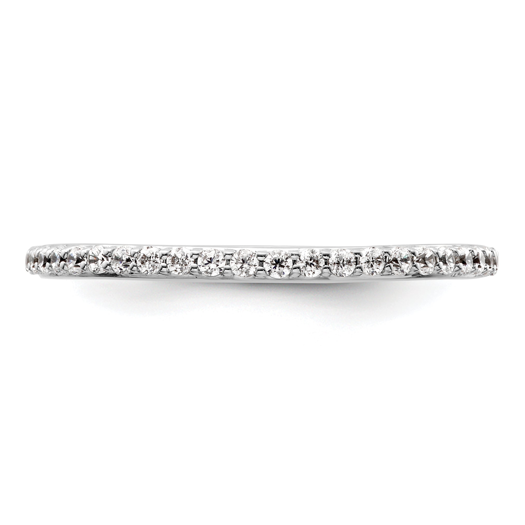 14K White Gold Lab Grown Diamond VS/SI+ G+ Band