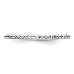 14K White Gold Lab Grown Diamond VS/SI+ G+ Band