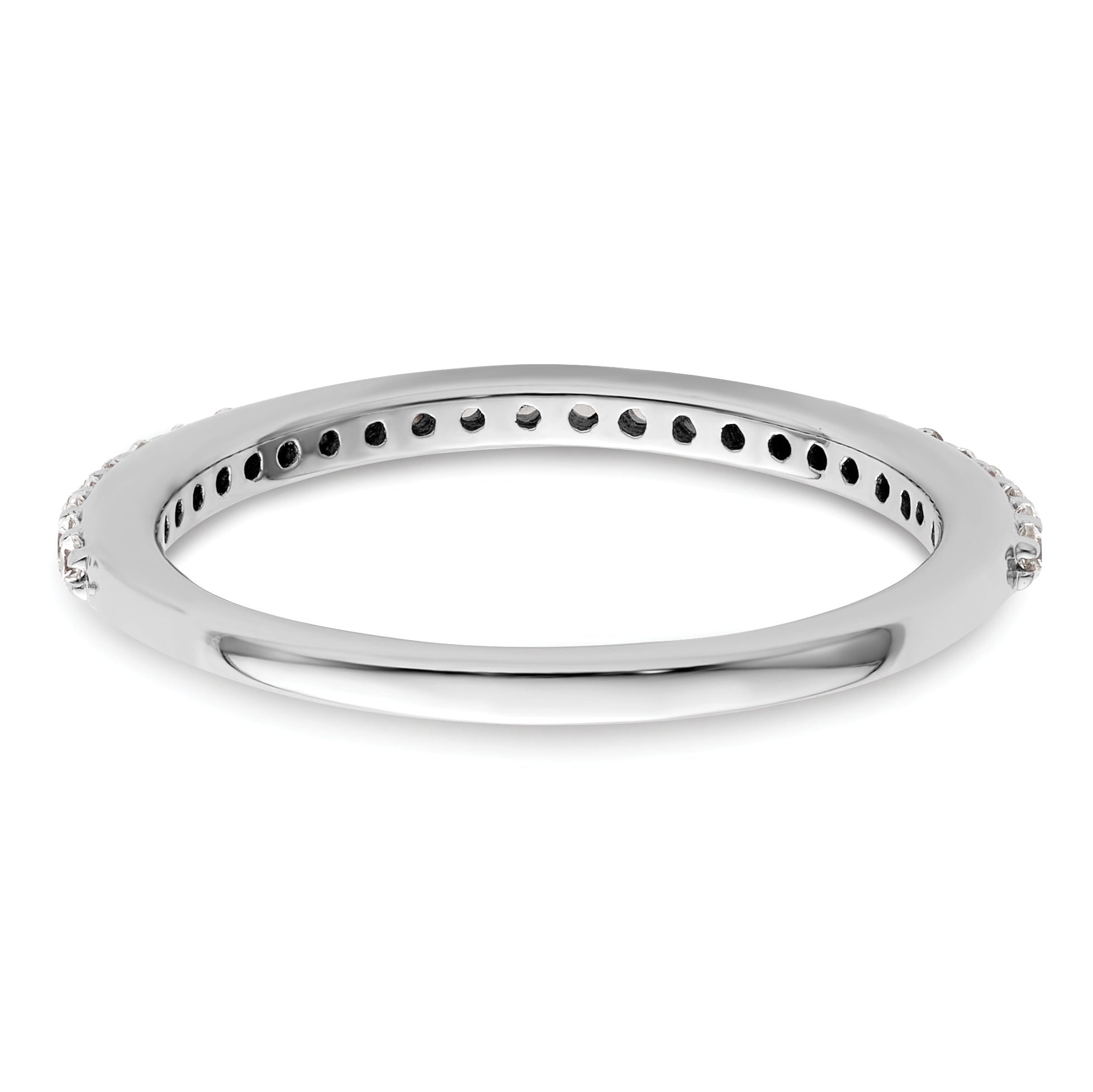 14K White Gold Lab Grown Diamond VS/SI+ G+ Band