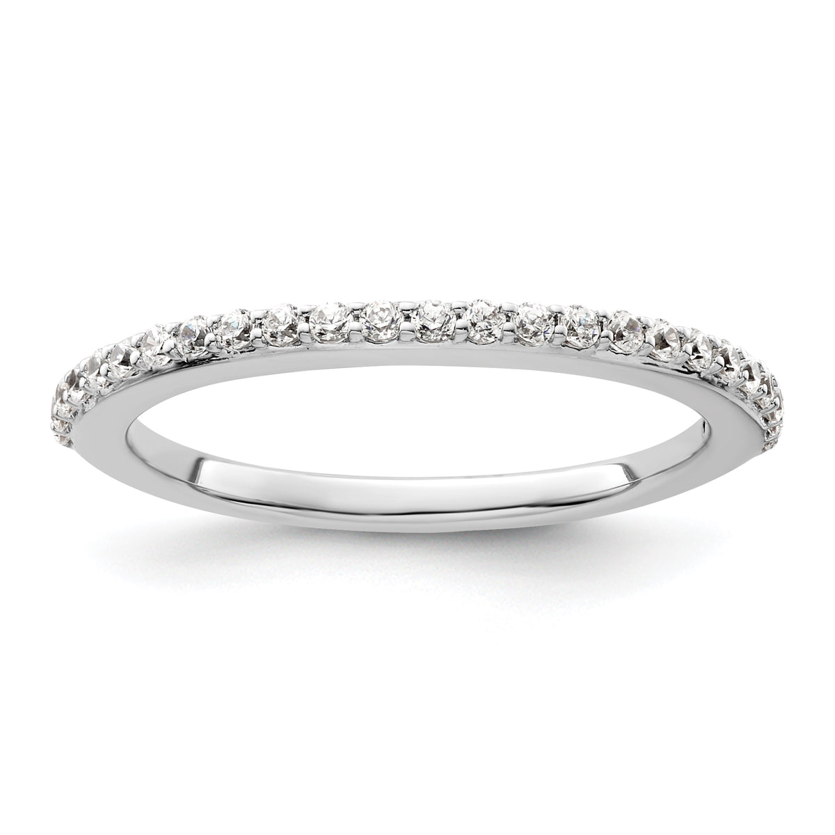 14K White Gold Lab Grown Diamond VS/SI+ G+ Band