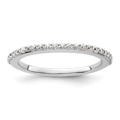 14K White Gold Lab Grown Diamond VS/SI+ G+ Band