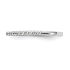 Lab-Grown Diamond Wedding Band in 14K White Gold, 2mm (1/4 ct. tw.), Size 7 - Sophia Jewelers