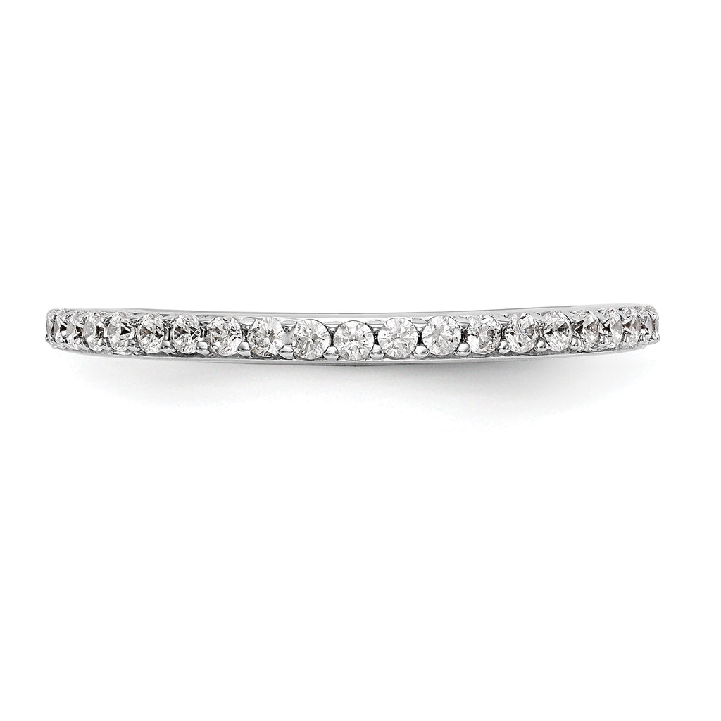 Lab-Grown Diamond Wedding Band in 14K White Gold, 2mm (1/4 ct. tw.), Size 7 - Sophia Jewelers