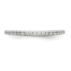 Lab-Grown Diamond Wedding Band in 14K White Gold, 2mm (1/4 ct. tw.), Size 7 - Sophia Jewelers
