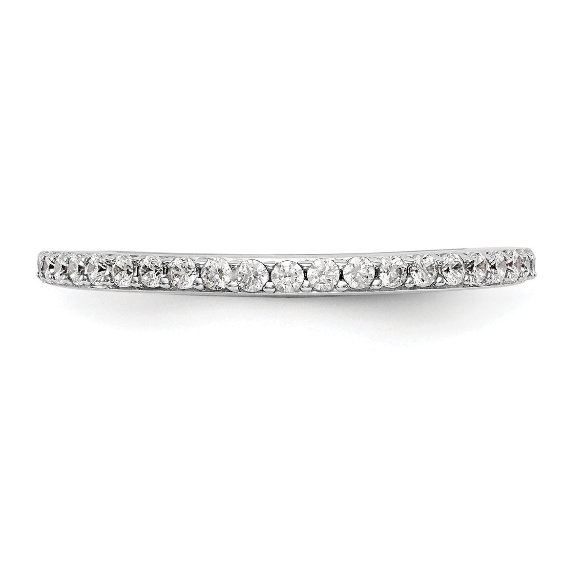 Lab-Grown Diamond Wedding Band in 14K White Gold, 2mm (1/4 ct. tw.), Size 7 - Sophia Jewelers