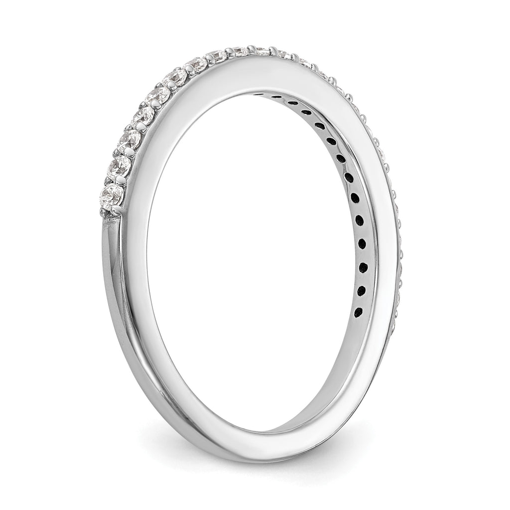 Lab-Grown Diamond Wedding Band in 14K White Gold, 2mm (1/4 ct. tw.), Size 7 - Sophia Jewelers