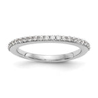 Lab-Grown Diamond Wedding Band in 14K White Gold, 2mm (1/4 ct. tw.), Size 7 - Sophia Jewelers