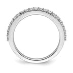 Lab-Grown Diamond Wedding Band in 14K White Gold, 2mm (3/8 ct. tw.), Size 7 - Sophia Jewelers