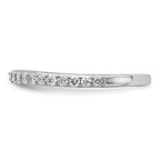 Lab-Grown Diamond Wedding Band in 14K White Gold, 2mm (3/8 ct. tw.), Size 7 - Sophia Jewelers