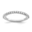 Lab-Grown Diamond Wedding Band in 14K White Gold, 2mm (3/8 ct. tw.), Size 7 - Sophia Jewelers