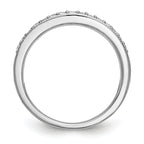 14k White Gold 1/5 carat Lab Grown Diamond VS/SI+ G+ Complete Band