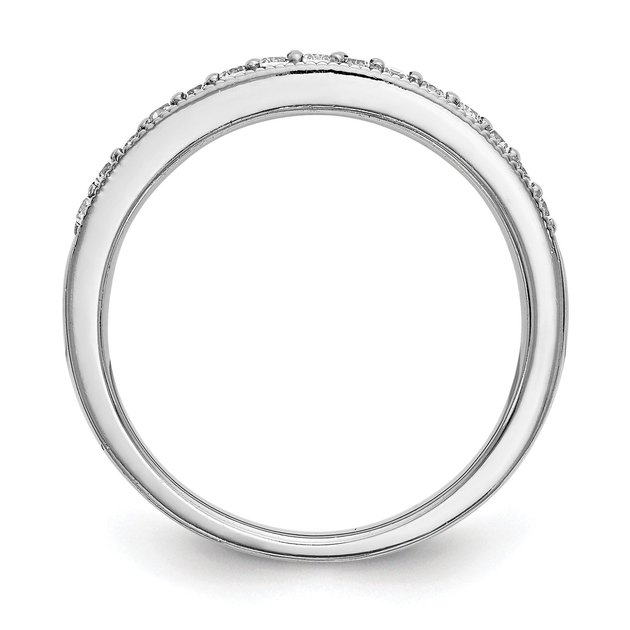 Lab-Grown Diamond Wedding Band in 14K White Gold, 2.9mm (1/4 ct. tw.), Size 7 Secondary image