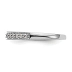 14k White Gold 1/5 carat Lab Grown Diamond VS/SI+ G+ Complete Band