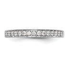 14k White Gold 1/5 carat Lab Grown Diamond VS/SI+ G+ Complete Band