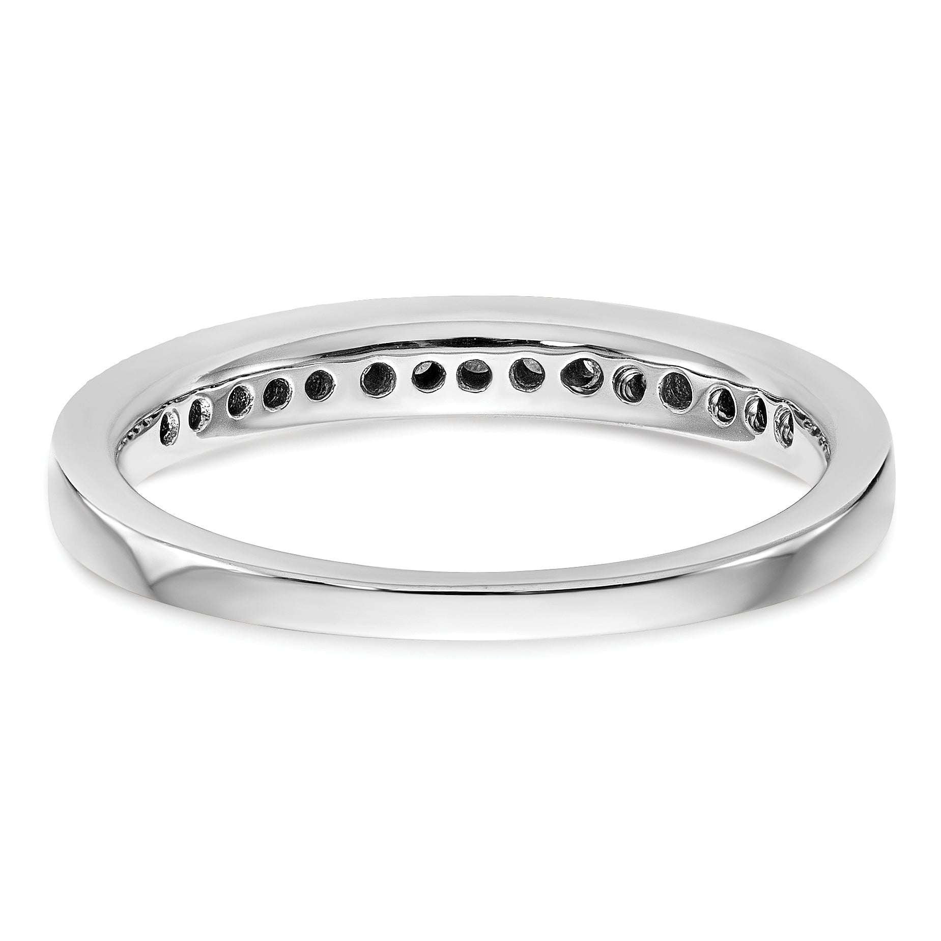 14k White Gold 1/5 carat Lab Grown Diamond VS/SI+ G+ Complete Band