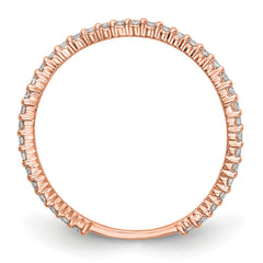 14K Rose Gold Lab Grown VS/SI+ G+ Dia Band