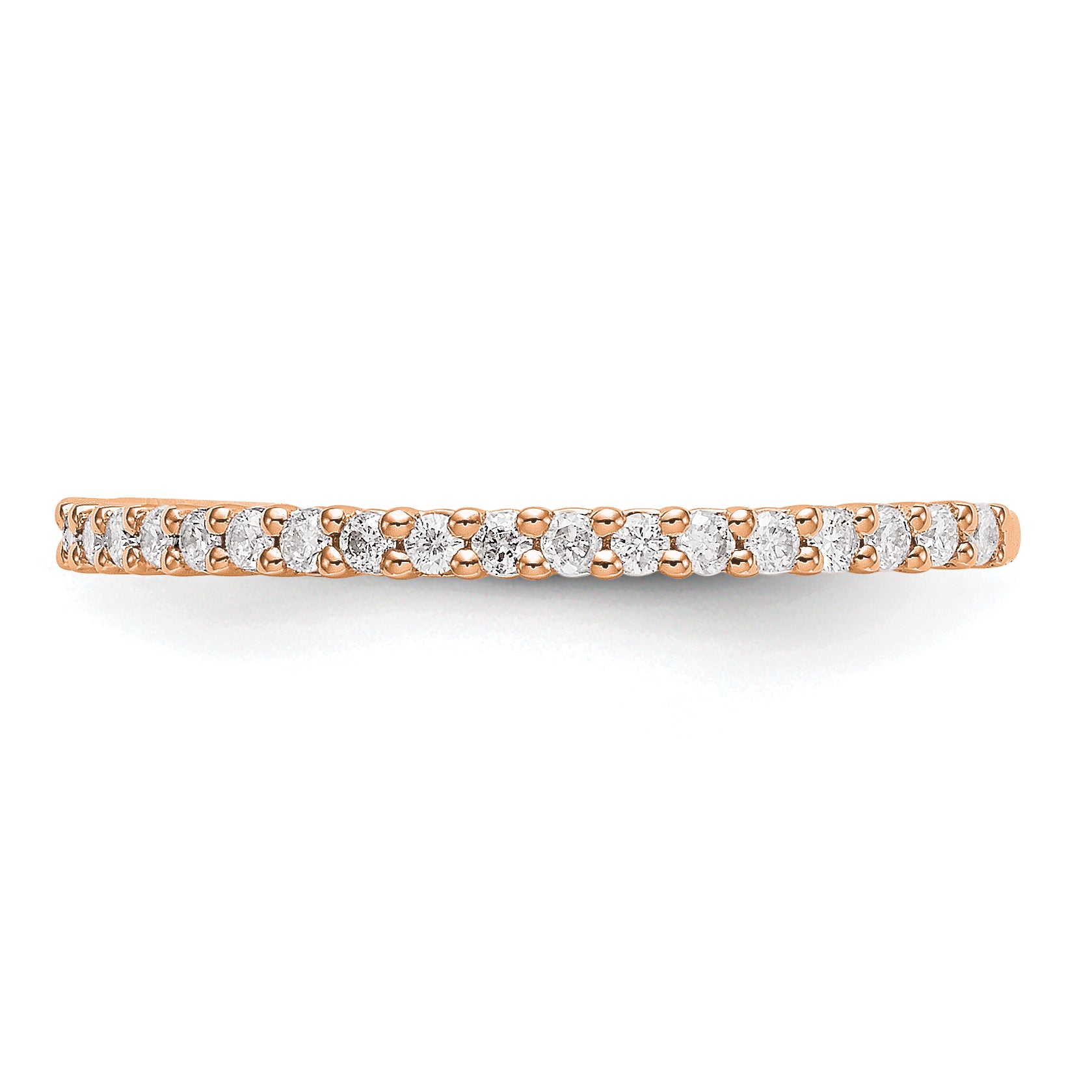 14K Rose Gold Lab Grown VS/SI+ G+ Dia Band