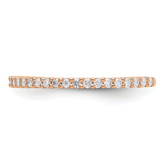14K Rose Gold Lab Grown VS/SI+ G+ Dia Band