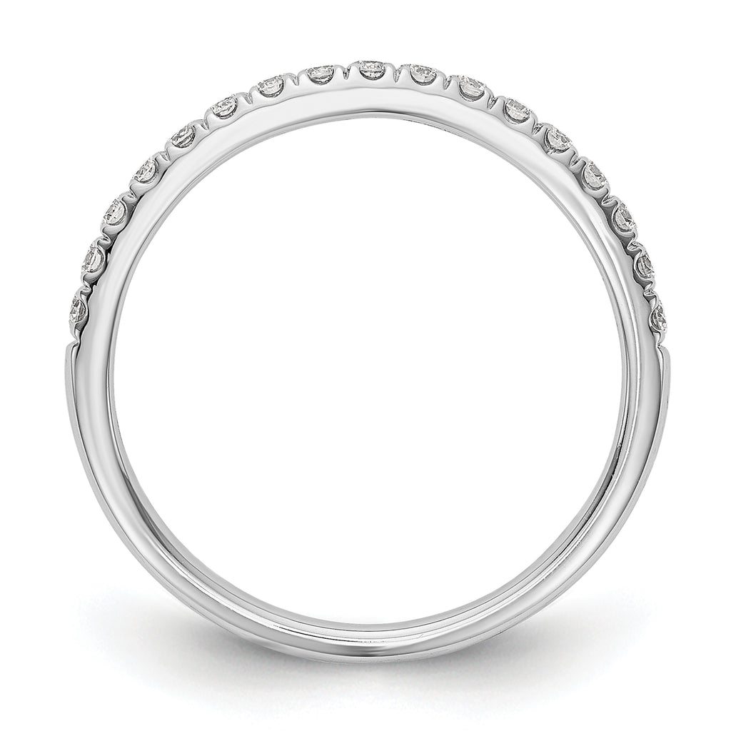 14k White Gold 3/8 carat Lab Grown Diamond VS/SI+ G+ Complete Band