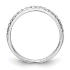 14k White Gold 3/8 carat Lab Grown Diamond VS/SI+ G+ Complete Band