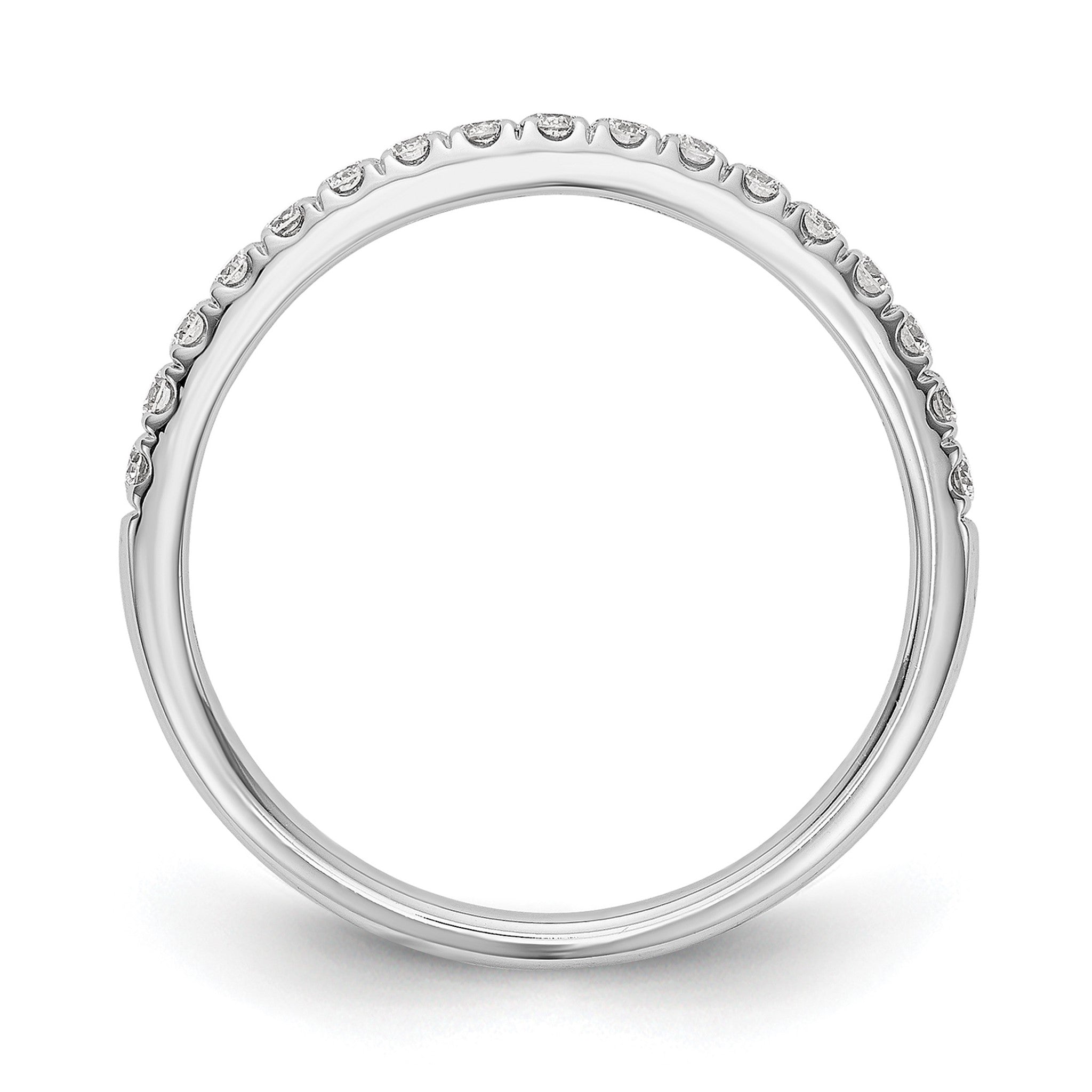 Lab-Grown Diamond Wedding Band in 14K White Gold, 3mm (3/8 ct. tw.), Size 7 Secondary image