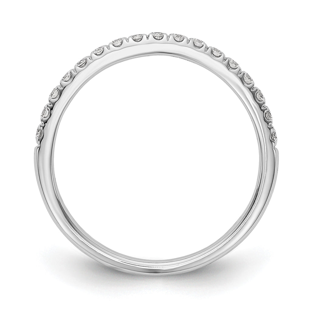 Lab-Grown Diamond Wedding Band in 14K White Gold, 3mm (3/8 ct. tw.), Size 7 - Sophia Jewelers