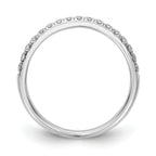 Lab-Grown Diamond Wedding Band in 14K White Gold, 3mm (3/8 ct. tw.), Size 7 - Sophia Jewelers