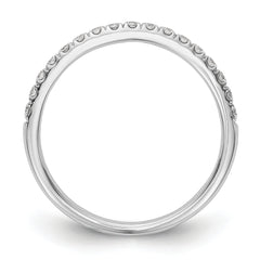 14k White Gold 3/8 carat Lab Grown Diamond VS/SI+ G+ Complete Band