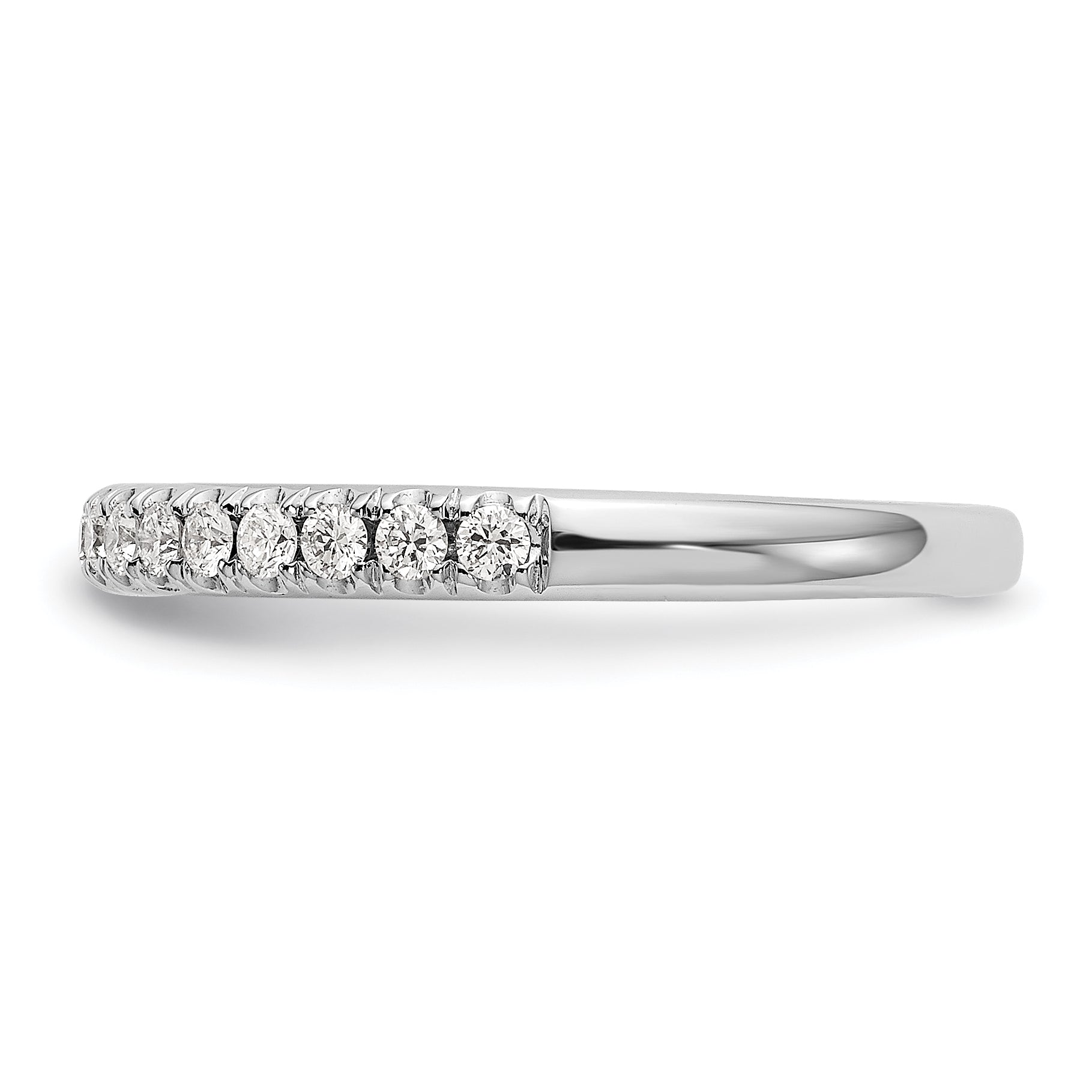 14k White Gold 3/8 carat Lab Grown Diamond VS/SI+ G+ Complete Band