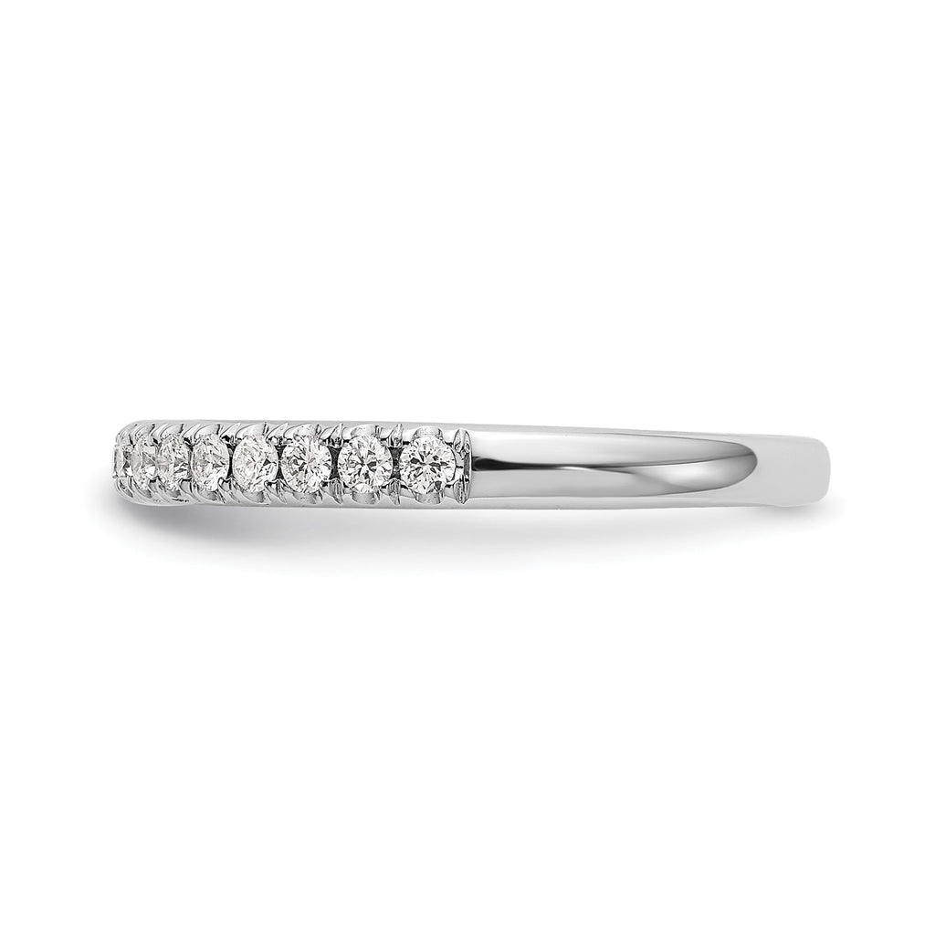 Lab-Grown Diamond Wedding Band in 14K White Gold, 3mm (3/8 ct. tw.), Size 7 - Sophia Jewelers