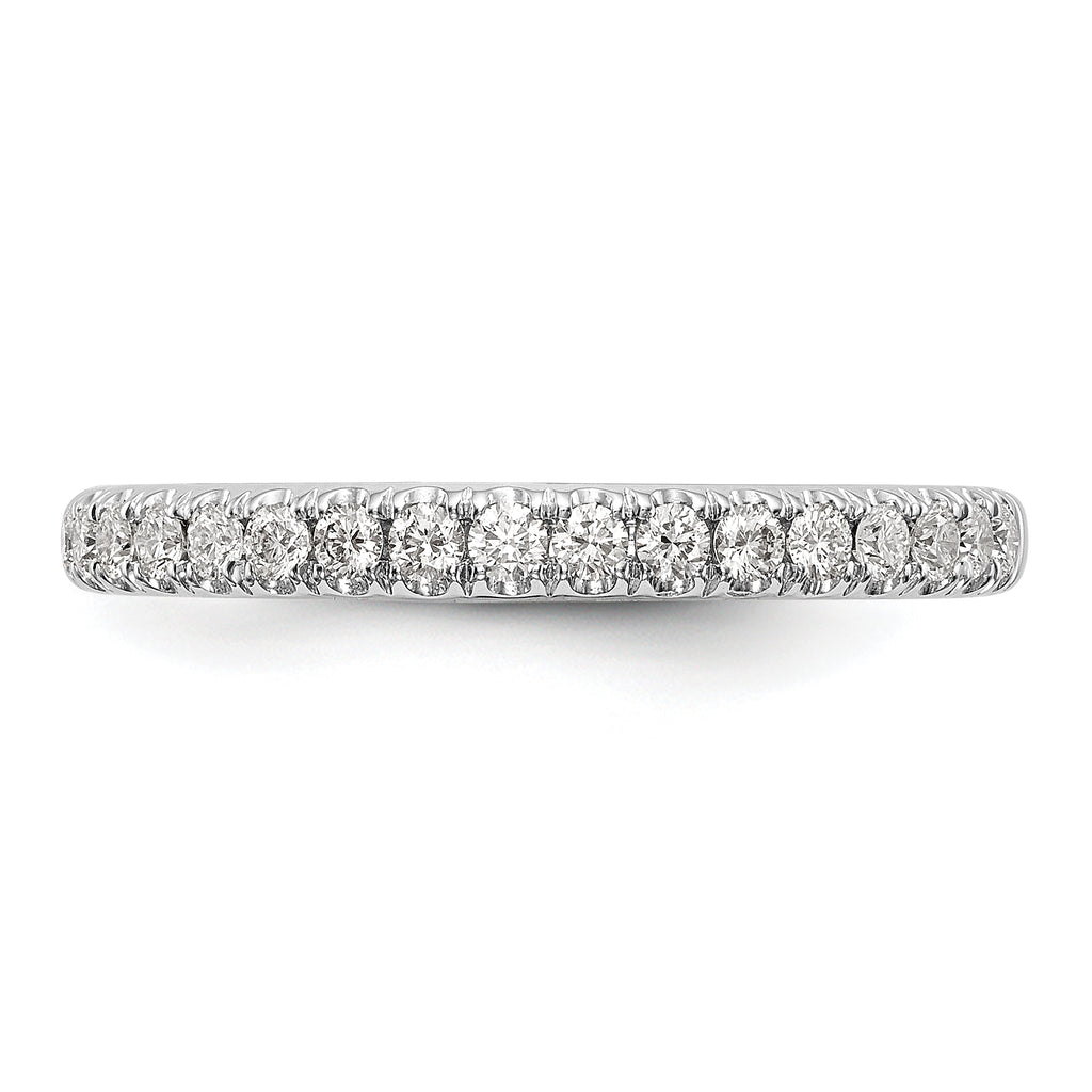 14k White Gold 3/8 carat Lab Grown Diamond VS/SI+ G+ Complete Band