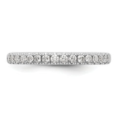 14k White Gold 3/8 carat Lab Grown Diamond VS/SI+ G+ Complete Band