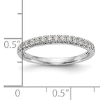 14k White Gold 3/8 carat Lab Grown Diamond VS/SI+ G+ Complete Band