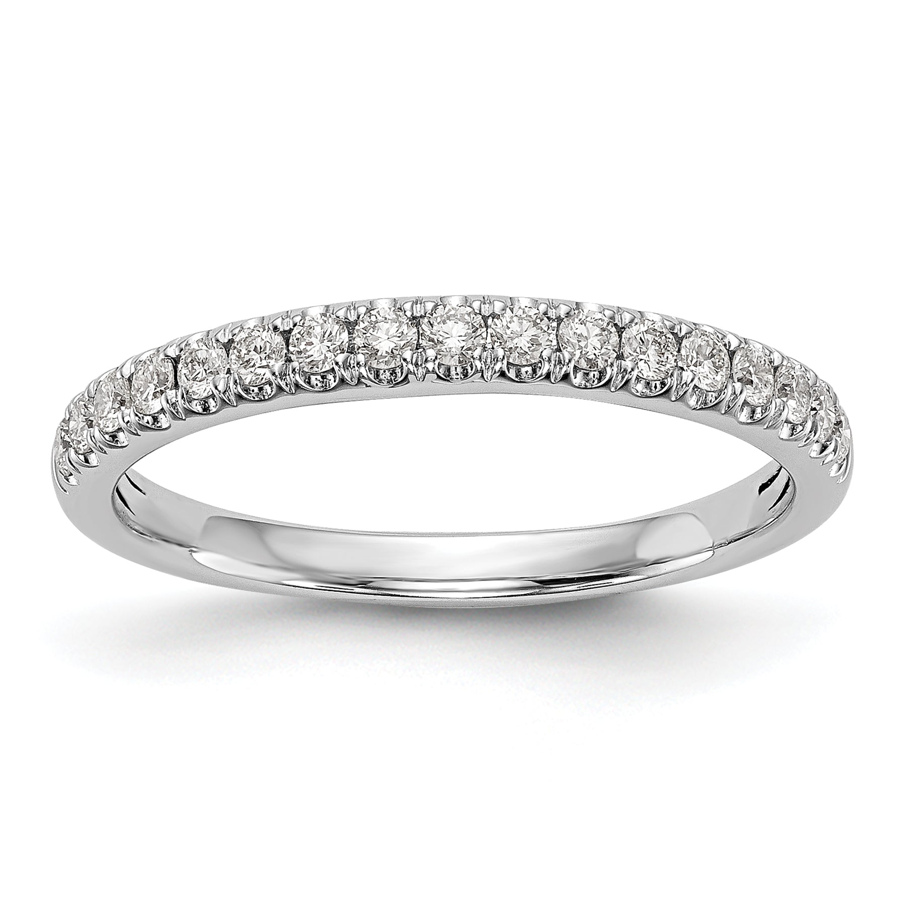 14k White Gold 3/8 carat Lab Grown Diamond VS/SI+ G+ Complete Band