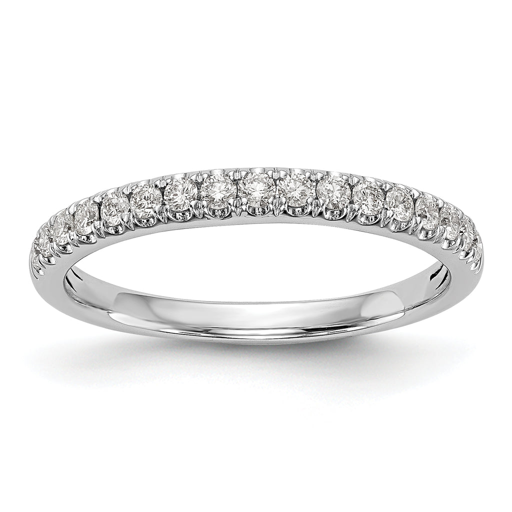 14k White Gold 3/8 carat Lab Grown Diamond VS/SI+ G+ Complete Band