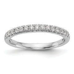 14k White Gold 3/8 carat Lab Grown Diamond VS/SI+ G+ Complete Band