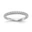 Lab-Grown Diamond Wedding Band in 14K White Gold, 3mm (3/8 ct. tw.), Size 7 - Sophia Jewelers